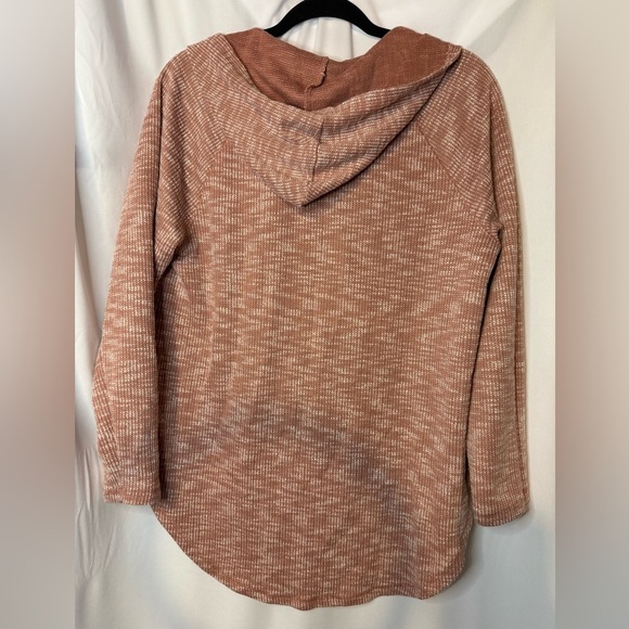 Women’s Pink Lace-Up Hoodie - Picture 3 of 5